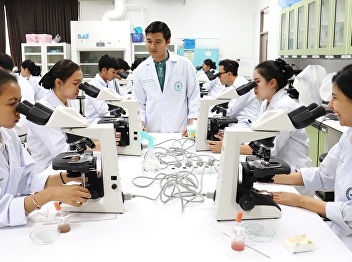 Practical examination, identity
examination of Thai herbal medicine
powder Pharmacy course
