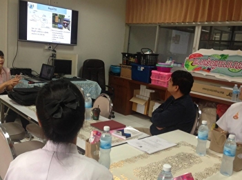 professional partners around Thailand
held the “Applied Thai Traditional
Medicine Training Course” for the 4th
year students which aimed to facilitate
the students on Applied Thai Traditional
Medicine