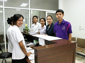 Public Health Secretary (MPS) Department
accompanied third-year MPS students to
Thai Traditional and Integrated Medicine
Hospital in College of Allied Health
Sciences
