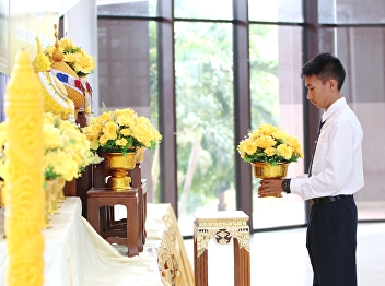 President of the Student Club College of
Allied Health Sciences Suan Sunandha
Rajabhat University Education Center,
Samut Songkhram Province Bring new
students Annual academic year 2562.
Participate in a ceremony to honor the
King Rama V reign.