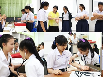 Students of the Faith Samut School And
students participate in activities in
the work experience project