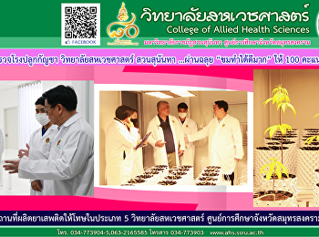 NSO inspects cannabis plantations
College of Allied Health Sciences