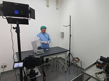 ถ่ายทำขั้นตอนการใช้เครื่องมือควบคุมคุณภาพยา
ในรายวิชาเภสัชกรรมไทย 4
ใช้ประกอบในการเรียนออนไลน์