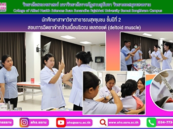 Examination of intramuscular injections
in the deltoid area